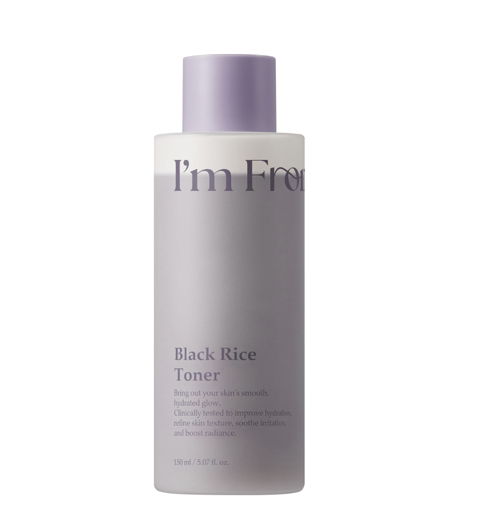 I'm from Black Rice Toner for Oily Skin, Sebum Control Toner, Lightweight, Niacinamide, Panthenol, Fragrance Free,